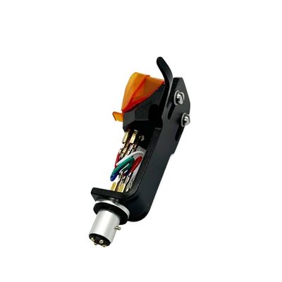 2M Orange Moving Magnet Stereo Phono Cartridge Stylus with Aluminum Alloy Headshell for Or-tofon(Black)