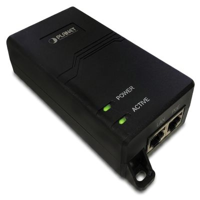 ACTi PPOE-0104 High PoE Injector, Single Port GbE, AC 100-240V Input