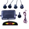 Car LED Parking Sensor 4 kit Display Reverse Backup Radar Monitor System Assistance Universal 7 Colors(White) view 2