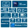 Dell 14 Plus 2-in-1 Laptop 14" WUXGA Touch Intel 8-core Ultra 9 288V (Up to 48 AI Tops) 32GB RAM 1TB SSD Backlit Fingerprint Wi-Fi7 for Creator Business Professional Win11Pro w/Copilot+ AI view 3