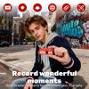 1080P Magic Mini Camera Thumb-Sized Keychain Camera 0.96-inch Micro Screen Retro Style Includes 32GB Memory Card (Red) view 4