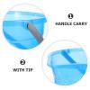 SOLUSTRE Blue Plastic Water Bucket with Handle 12l, Portable Multipurpose Household Storage Bucket for Dormitory Washing, Bathing, Laundry, and Foot Soaking view 3