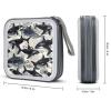 FekiLoot Killer Whale DVD Case Large Storage Disc Wallet Bag Portable CD Case Holder 40 Capacity Hard Plastic Disc Cases Storage Binder DVD Case Wallet for Car Home Office Travel view 2
