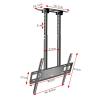 LIUZQWAED Double Pole Hanging TV BracketAdjustable Ceiling LCD Mount Bracket - Fits 55-100 Inch LED Flat Panel Display, 5/-45 Angle Adjustment, Max VESA 900x600mm view 2