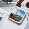 FekiLoot San Francisco Golden Gate Bridge DVD Case Large Storage Disc Wallet Bag Portable CD Case Holder 40 Capacity Hard Plastic Disc Cases Storage Binder DVD Case Wallet for Car Home Office Travel view 4