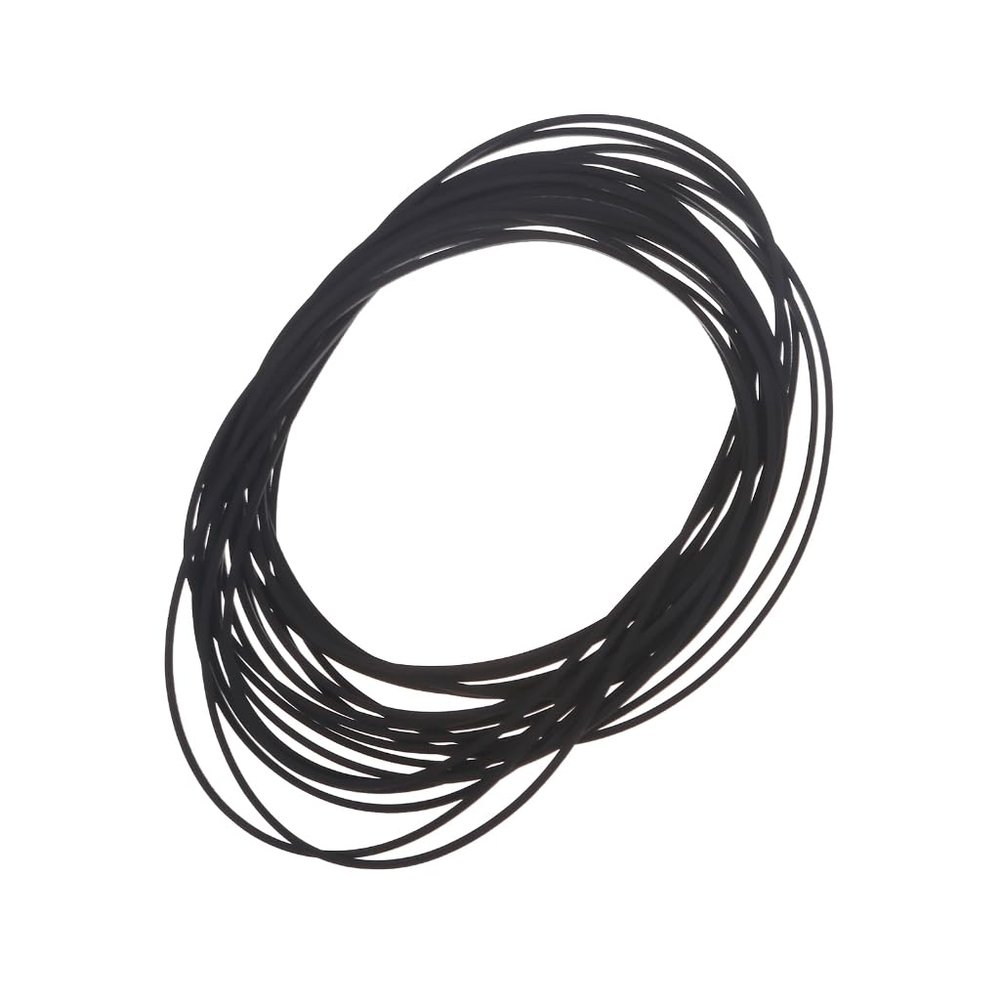 20pcs 1mm Square Folded Rubber Belt 105-135mm for Recorders CDROM Video Machines DVD Drive