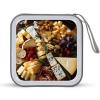 BTCOWZRV Beautiful Cheese Board CD Case 40 Capacity Hard Plastic DVD Case Portable Zipper CD Cases Holder Large Storage Disc Wallet Bag DVD Disc Cases Storage Binder Home Travel view 1