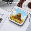 BTCOWZRV Funny Poop CD Case 40 Capacity Hard Plastic DVD Case Portable Zipper CD Cases Holder Large Storage Disc Wallet Bag DVD Disc Cases Storage Binder Home Travel view 4