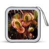 BTCOWZRV Carnivorous Plant CD Case 40 Capacity Hard Plastic DVD Case Portable Zipper CD Cases Holder Large Storage Disc Wallet Bag DVD Disc Cases Storage Binder Home Travel view 1