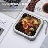 BTCOWZRV Carnivorous Plant CD Case 40 Capacity Hard Plastic DVD Case Portable Zipper CD Cases Holder Large Storage Disc Wallet Bag DVD Disc Cases Storage Binder Home Travel view 4