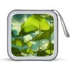 BTCOWZRV Very Leafy CD Case 40 Capacity Hard Plastic DVD Case Portable Zipper CD Cases Holder Large Storage Disc Wallet Bag DVD Disc Cases Storage Binder Home Travel view 1