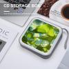 BTCOWZRV Very Leafy CD Case 40 Capacity Hard Plastic DVD Case Portable Zipper CD Cases Holder Large Storage Disc Wallet Bag DVD Disc Cases Storage Binder Home Travel view 4