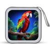 BTCOWZRV Parrot CD Case 40 Capacity Hard Plastic DVD Case Portable Zipper CD Cases Holder Large Storage Disc Wallet Bag DVD Disc Cases Storage Binder Home Travel view 1