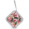 FekiLoot Hawaiian Flower Print DVD Case Large Storage Disc Wallet Bag Portable CD Case Holder 40 Capacity Hard Plastic Disc Cases Storage Binder DVD Case Wallet for Car Home Office Travel view 3