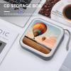 BTCOWZRV Hot Air Balloon CD Case 40 Capacity Hard Plastic DVD Case Portable Zipper CD Cases Holder Large Storage Disc Wallet Bag DVD Disc Cases Storage Binder Home Travel view 4