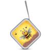 BTCOWZRV Bee on The Square CD Case 40 Capacity Hard Plastic DVD Case Portable Zipper CD Cases Holder Large Storage Disc Wallet Bag DVD Disc Cases Storage Binder Home Travel view 3