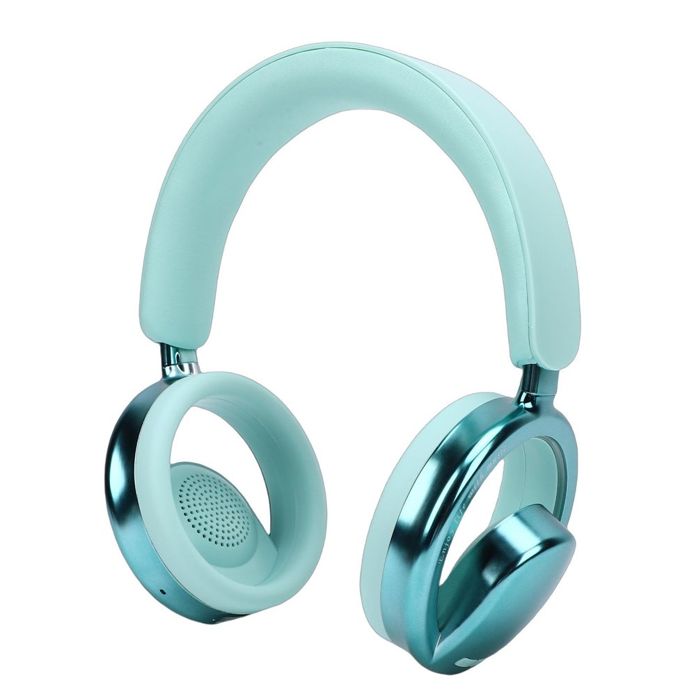 ASHATA 6.0 Bluetooth Headphones Over Ear, RGB Light Hollowed Out Detachable Microphone HiFi Stereo Foldable Lightweight Deep Bass for Travel Home Office Cellphone (Green)