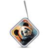 BTCOWZRV Cartoon Panda Head CD Case 40 Capacity Hard Plastic DVD Case Portable Zipper CD Cases Holder Large Storage Disc Wallet Bag DVD Disc Cases Storage Binder Home Travel view 3