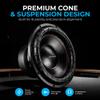 American Bass 15" Elite Series Car Subwoofer, 2400W Peak / 1200W RMS, Dual 4 Ohm and 3" 4-Layer Voice Coil, 150oz Magnet Heavy Duty Hi-Roll Surround, High-Performance Deep Bass in Car Audio Systems view 3