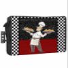 Chef Outdoor TV Cover 70"-75" Waterproof & Weatherproof TV Cover for Outside 600D Thick TVs Enclosure Cartoon Cute Watercolor Cooking Red Black Flat Television Display Screen Protector with Pocket view 1