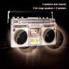 Retro Boombox, Bluetooth Cassette Player with AM/FM Radio, 80s Style CD Tape Player, SD/USB Input, Built-in Speaker view 3