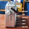 Retro Boombox, Bluetooth Cassette Player with AM/FM Radio, 80s Style CD Tape Player, SD/USB Input, Built-in Speaker view 4