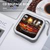 BTCOWZRV Billiards CD Case 40 Capacity Hard Plastic DVD Case Portable Zipper CD Cases Holder Large Storage Disc Wallet Bag DVD Disc Cases Storage Binder Home Travel view 4
