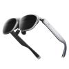 Rokid Max 2 AR Glasses Silver, 215" Micro-OLED Display, 50 FOV, 600 Nits Brightness, Compatible with Mobile Phone, Steam Deck, ROG, Ipad, Mac Immersive Wearable Display for Gaming & Entertainment view 1