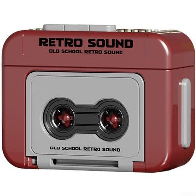 Miniature Retro Cassette Recorder Keychain with Recording Capability for Portable Classic Tape Playback and Unique Collectible