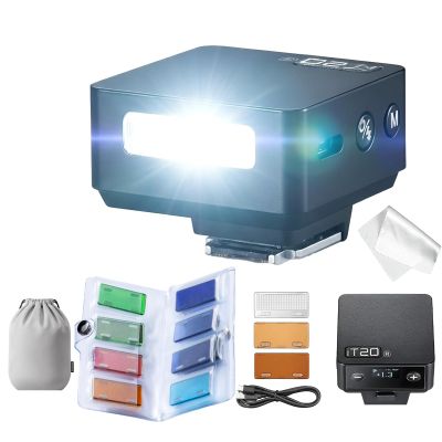 Godox IT20 R IT20R for Ricoh GR III, IIIX, IIIX HDF, GODOX IT20 Mini TTL Flash with MA01 Magnetic Attachment for Ricoh GR3, 3X, 3X HDF, 700+ Pops, 1.5S Recycling, USB-C Charging, Magnetic Color Filter