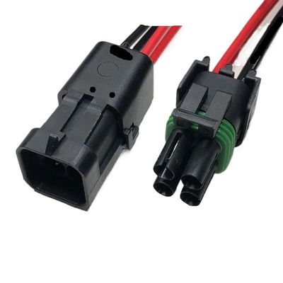 Dj3021y-2.5 Automobile Harness Sealed Connector 1p2p3p4p6p Motorcycle Cable Butt Joint Plug Wire Length 15cm(4p Strip line Row 2,5sets)