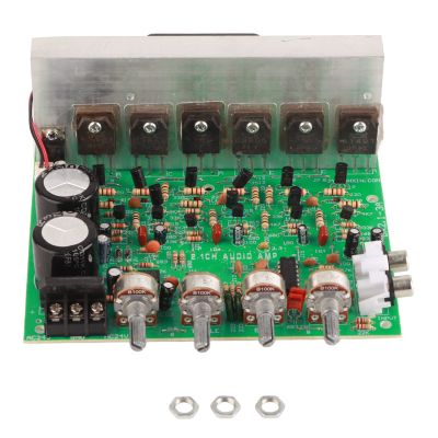 Badafaci Power Amplifier Board, 2.1 Channel Subwoofer 300W High Power with Volume Potentiometer Module, for DIY Audio Projects
