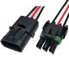 Dj3021y-2.5 Automobile Harness Sealed Connector 1p2p3p4p6p Motorcycle Cable Butt Joint Plug Wire Length 15cm(3p Strip line,1sets) view 1