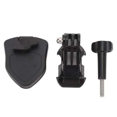 PODSJD Action Camera Motorcycle Windshield Mount Clip Aluminum Silicone Adjustable Bracket for Action 5 Pro 3 - Secure Locking, 180 Rotation, Versatile Vlogging Accessory