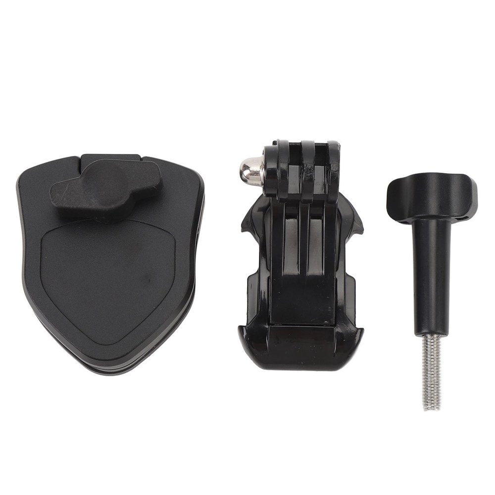 PODSJD Action Camera Motorcycle Windshield Mount Clip Aluminum Silicone Adjustable Bracket for Action 5 Pro 3 - Secure Locking, 180 Rotation, Versatile Vlogging Accessory