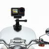 PODSJD Action Camera Motorcycle Windshield Mount Clip Aluminum Silicone Adjustable Bracket for Action 5 Pro 3 - Secure Locking, 180 Rotation, Versatile Vlogging Accessory view 4