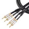 Tributaries Model 8SP MKII Banana Speaker Cables - 10FT - Assembled in The USA - 11AWG - Star Quad Design view 1