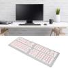 129 Keys Pudding Transparent PBT Keycaps, Keyboard Keycaps OEM Height, Two Color Injection DIY Keycaps with Translucent Design for Mechanical Keyboards, Durable and Anti - (Roseate) view 2