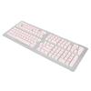 129 Keys Pudding Transparent PBT Keycaps, Keyboard Keycaps OEM Height, Two Color Injection DIY Keycaps with Translucent Design for Mechanical Keyboards, Durable and Anti - (Roseate) view 3