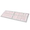 129 Keys Pudding Transparent PBT Keycaps, Keyboard Keycaps OEM Height, Two Color Injection DIY Keycaps with Translucent Design for Mechanical Keyboards, Durable and Anti - (Roseate) view 4