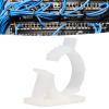 100Pcs White Adhesive Cable Management Clip, Nylon PA66 Cable Strap Ties Wire Clamp Set, Strong Hold Reusable Adjustable Zipper Design, for Power Cords USB Cables Car Home Office O view 3