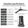 ANGESHA Foldable Aluminum Tripod Leg with Quick Folding Mechanism and 360 Degree Rotation for Camera Professional Use view 4