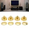 4Set Zinc Alloy Speaker Spikes, Shock Absorbing Isolation Feet for Speakers, Sturdy Floor Protectors with Pure Copper Tips, Prevent Slip and Vibration for Amplifier, CD Player, Pre view 3
