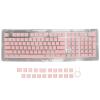 130 Keys PBT Pudding Keycaps, Double Layer Translucent Keyboard Keycaps, OEM Height Custom Keycaps with Two Color Injection, DIY Keycap Set for Mechanical Keyboards, Includes Key P (Roseate) view 1