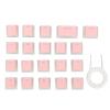 130 Keys PBT Pudding Keycaps, Double Layer Translucent Keyboard Keycaps, OEM Height Custom Keycaps with Two Color Injection, DIY Keycap Set for Mechanical Keyboards, Includes Key P (Roseate) view 2