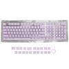130 Keys PBT Pudding Keycaps, Double Layer Translucent Keyboard Keycaps, OEM Height Custom Keycaps with Two Color Injection, DIY Keycap Set for Mechanical Keyboards, Includes Key P (Purple) view 1