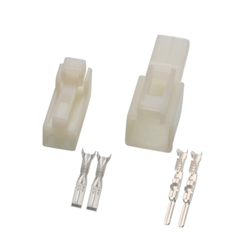 1/5/10/20/50/Sets 2 Pin Male Female Plastic Ja-ck Adapter Cable Auto Connector Loudspeaker Plug DJ7021-2.3-11(2p Female Male,50 Sets_2P)