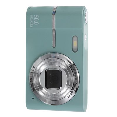 SEWACC Mini Digital Camera Compact Camera for Beginners and Adults Portable 16x Zoom Adorable in Green for Family Travel and Parties