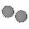 2PCS Car Speaker Grill Cover, Universal Metal Round Speaker Guard, 169mm Easy to Install Aluminum Iron Mesh Protector for Home Theater Boat and Car Speakers (Silver) view 3