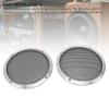 2PCS Car Speaker Grill Cover, Universal Metal Round Speaker Guard, 169mm Easy to Install Aluminum Iron Mesh Protector for Home Theater Boat and Car Speakers (Silver) view 4